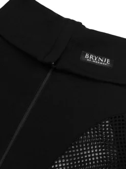 Brynje Unisex Wool Thermo Zip Polo With Inlay Black