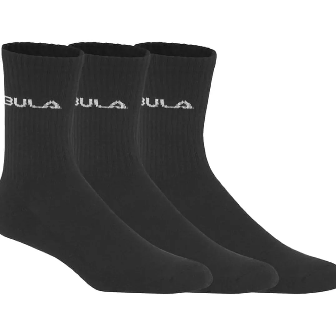 Bula Men's Classic Socks 3pk Black