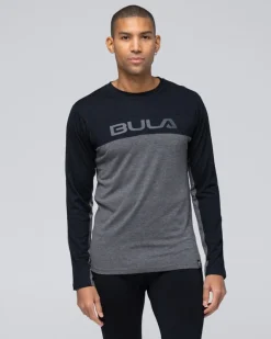 Bula Men's Retro Merino Wool Crew Black