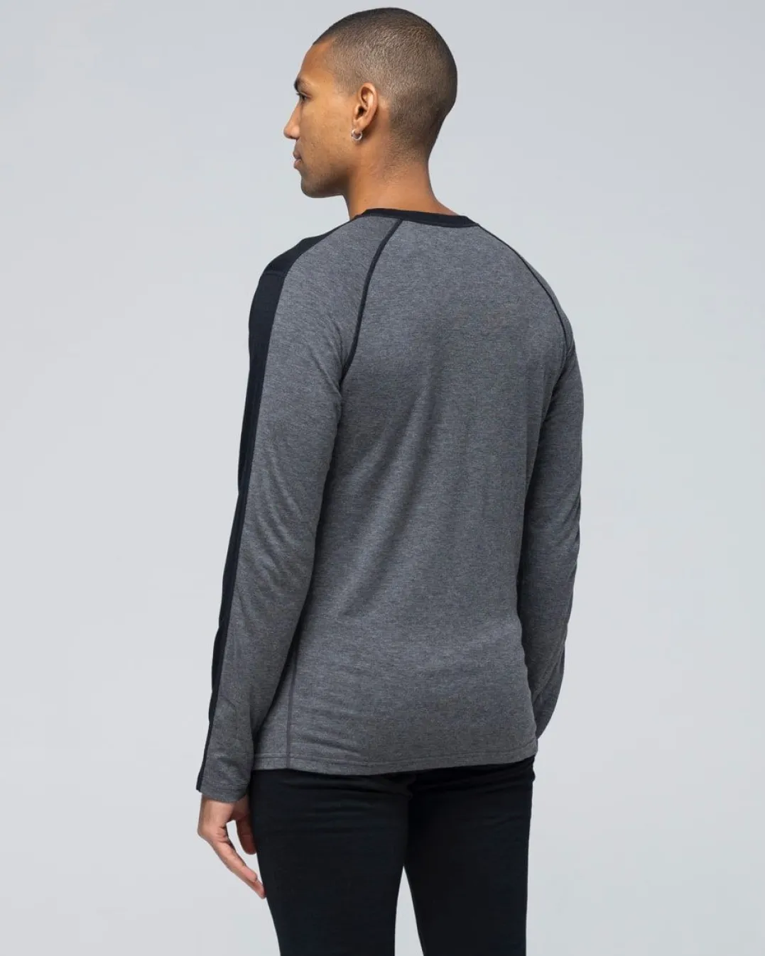 Bula Men's Retro Merino Wool Crew Black