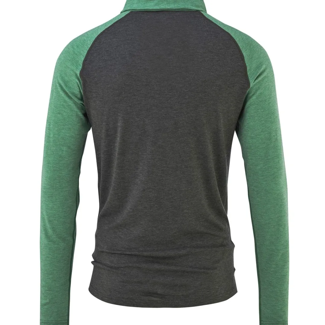 Bula Men's Retro Merino Wool Halfzip Sweater Ivy