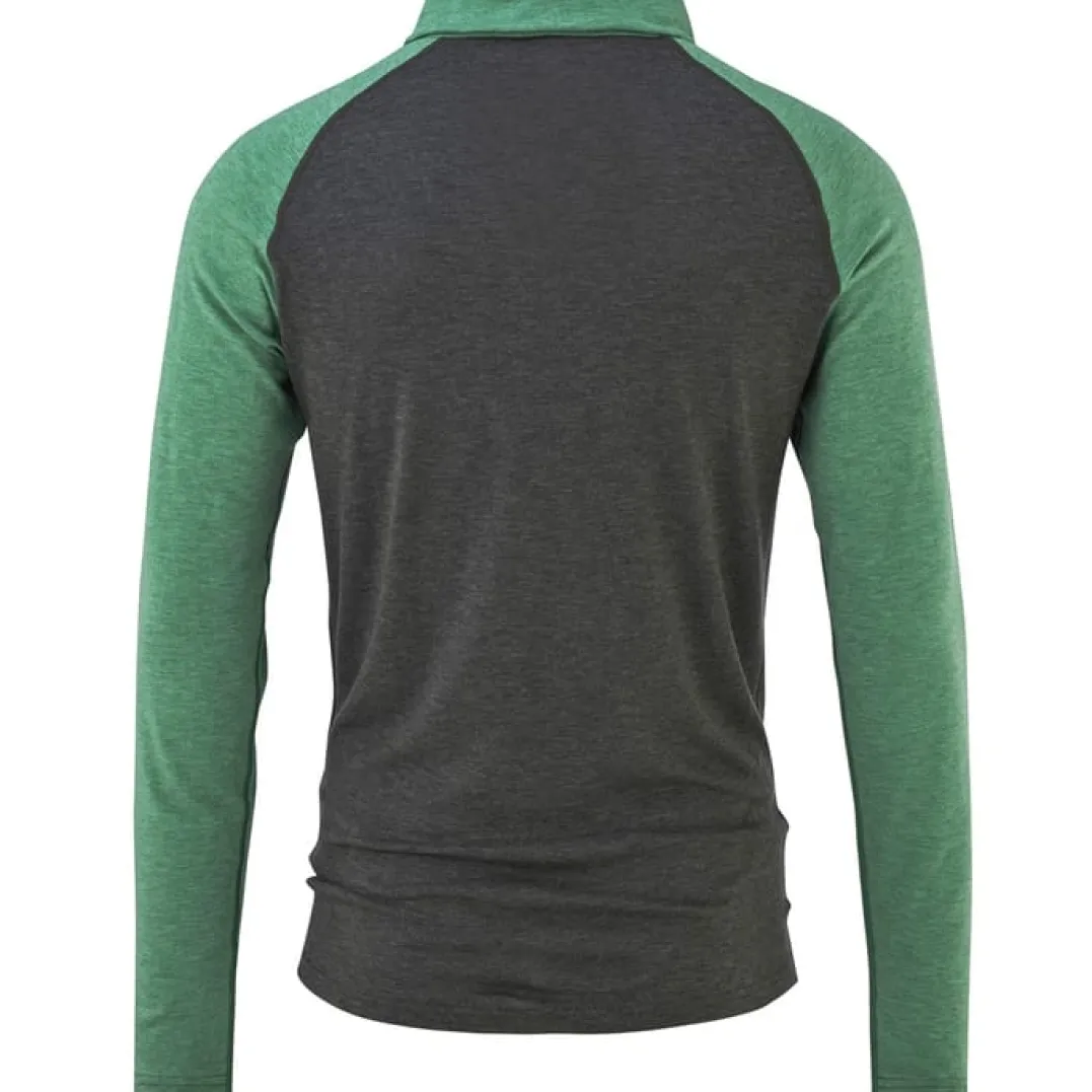 Bula Men's Retro Merino Wool Halfzip Sweater Ivy