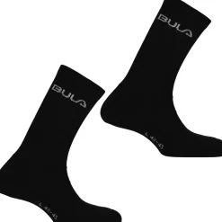 Bula 2 PK BASIC WOOL SOCKS BLACK