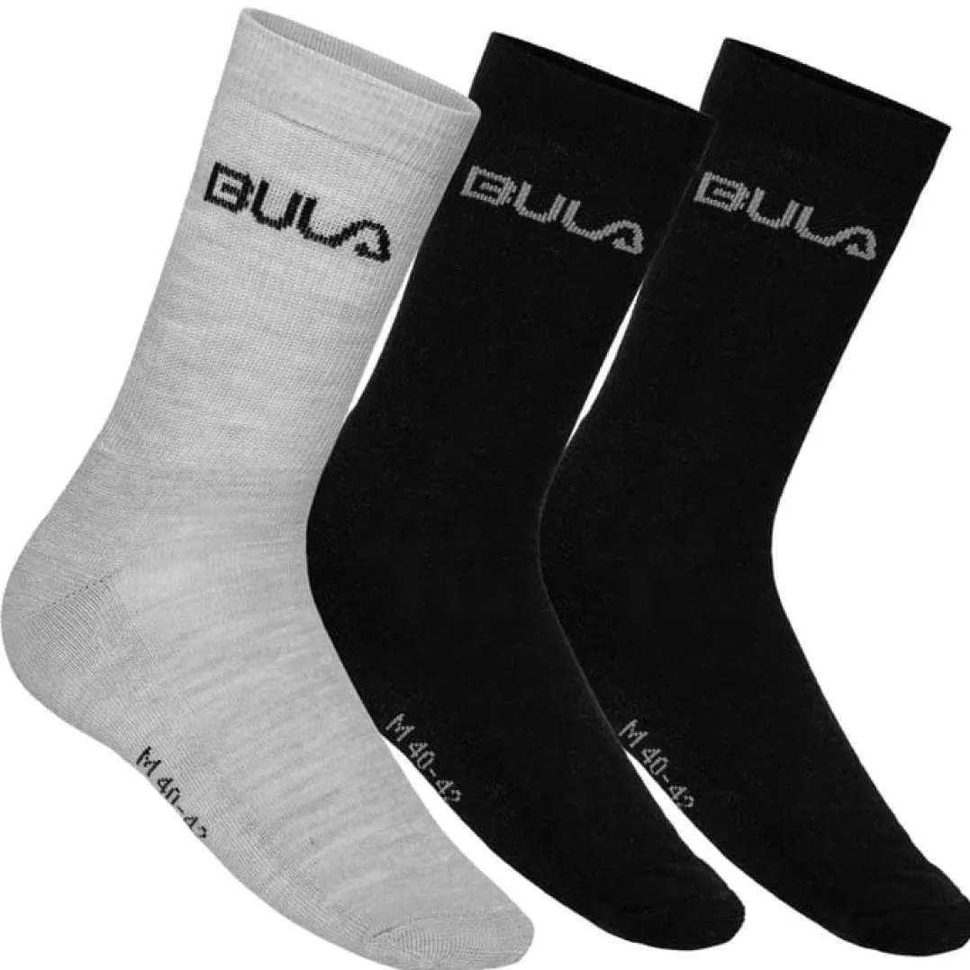 Bula 3pk Box Wool Socks BLACK