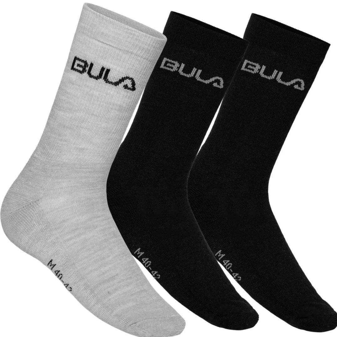 Bula 3pk Box Wool Socks BLACK