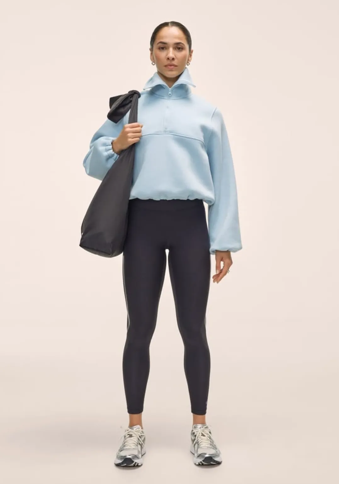 Casall Easy Half Zip Sweater Dream Blue