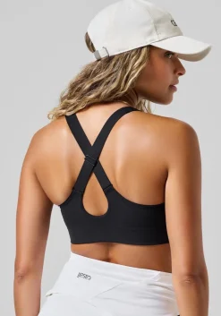 Casall Impact Zip Sports Bra Black