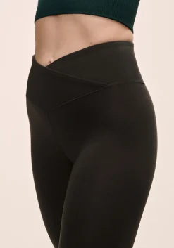 Casall Overlap High Waist Tights Black