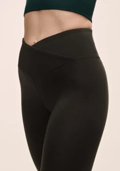 Casall Overlap High Waist Tights Black
