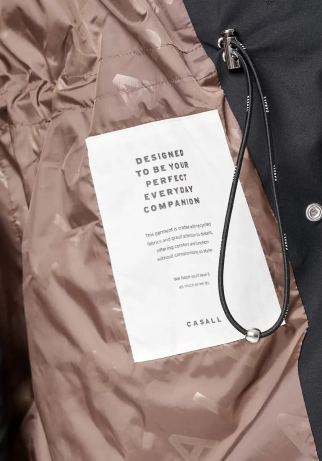 Casall Scandi Trench Rain Coat Black