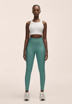 Casall Women's Pure Pocket High Waist Tights Winter Green