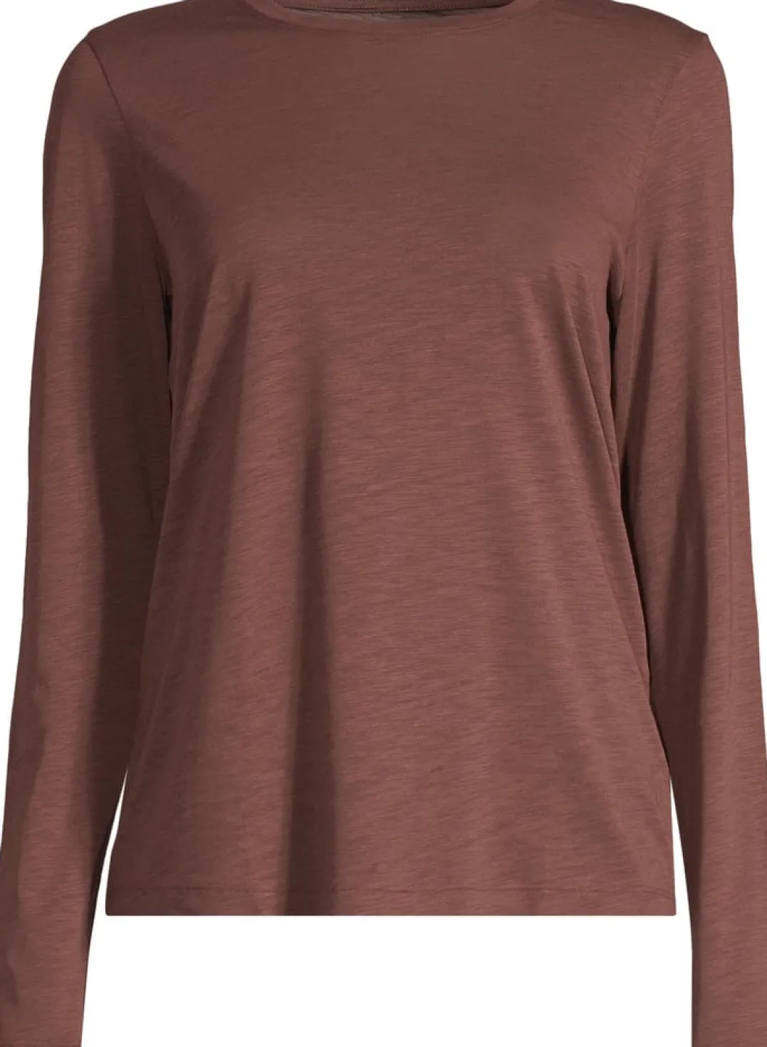 Casall Women's Soft Texture Long Sleeve Dark Brown