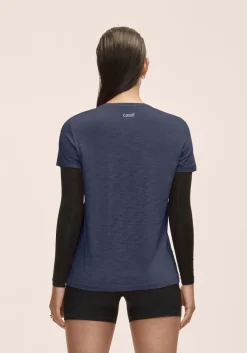 Casall Women's Soft Texture Tee Core Blue