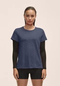 Casall Women's Soft Texture Tee Core Blue