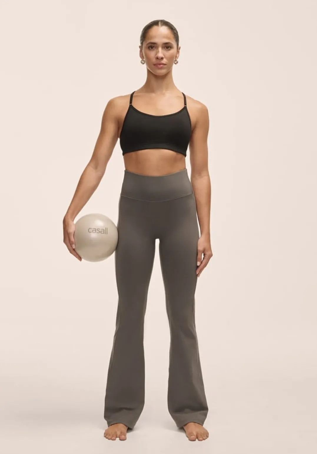 Casall Women's Soft Touch Flared Pants Dark Grey