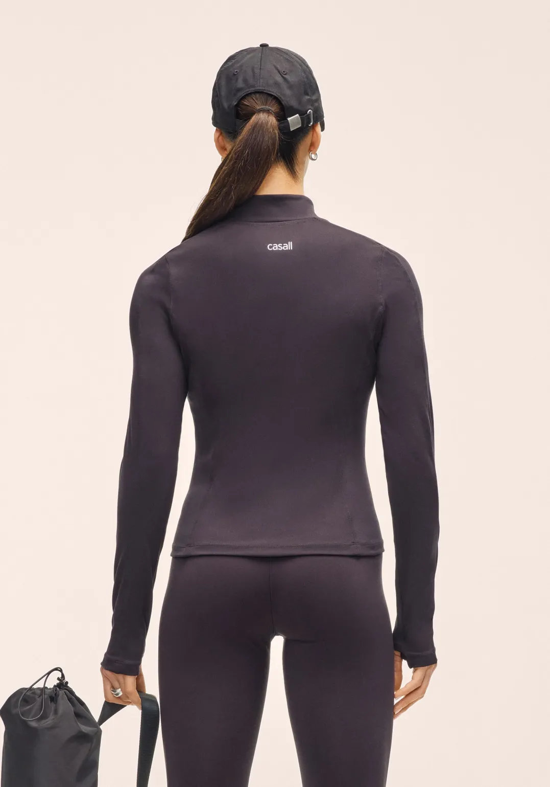 Casall Women's Soft Touch Zip Jacket Black