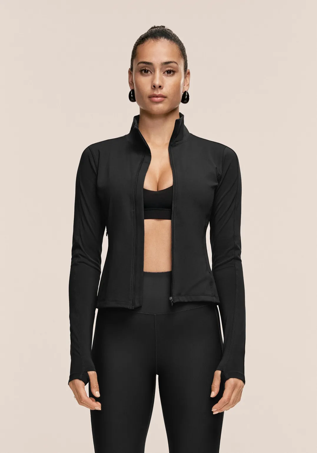Casall Women's Soft Touch Zip Jacket Black