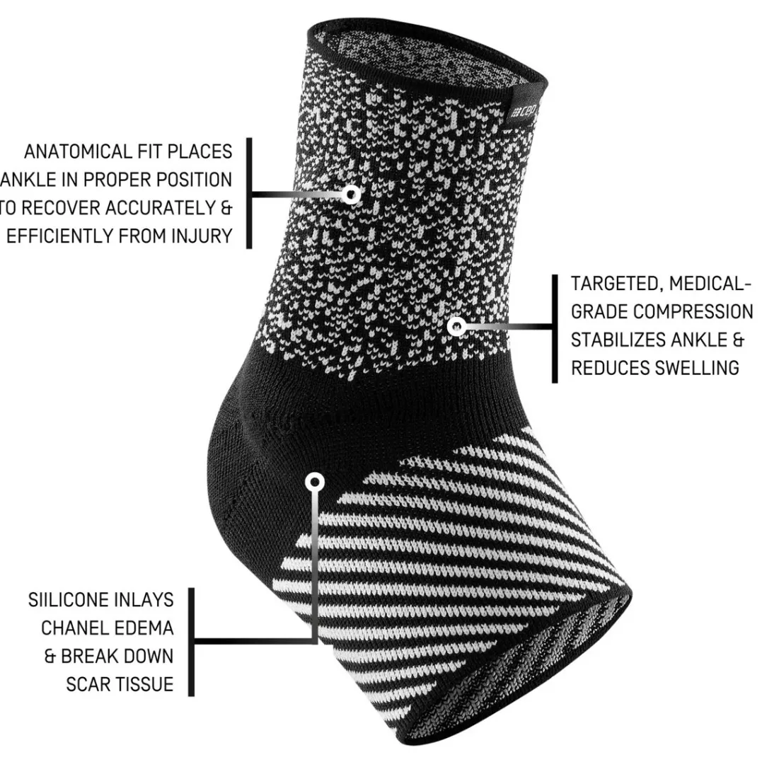 CEP Cep Max Support, Ankle Sleeve, Unx Black/white