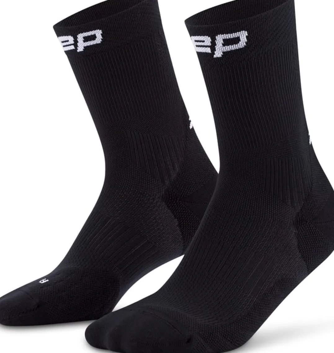 CEP Men's Run Socks Mid Cut 5.0 Black