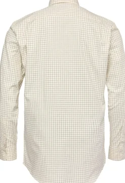 Chevalier Men's Baron Shooting Fit Stretch Shirt Highland Green Tattersall