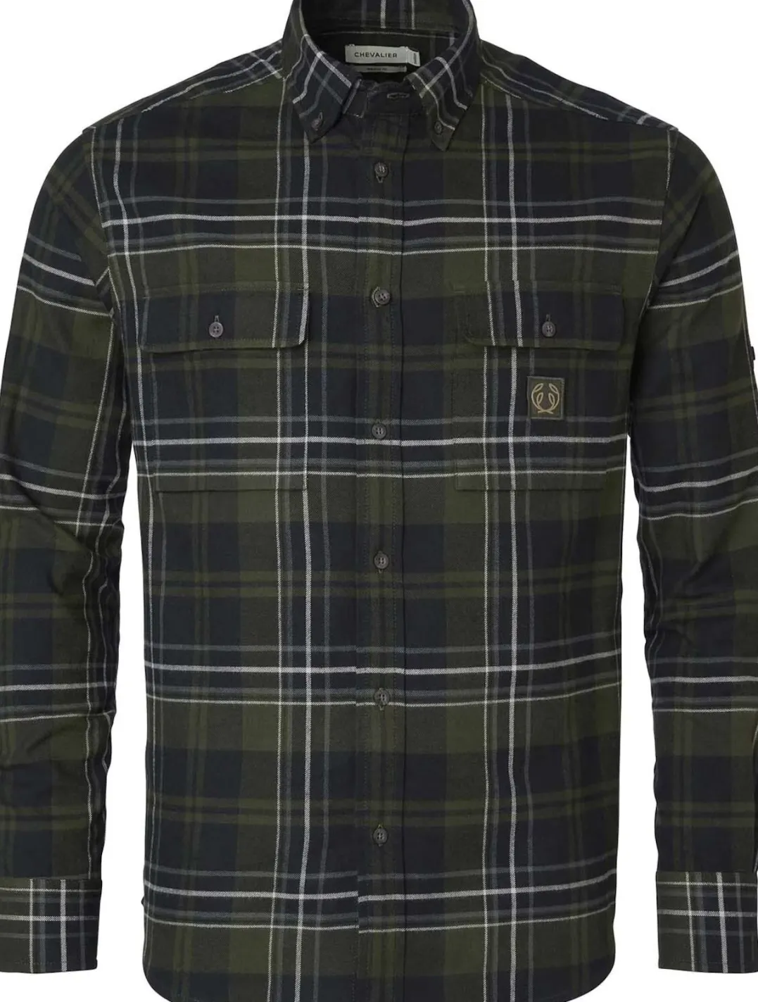 Chevalier Men's Heron Flannel Shirt October Green Checked