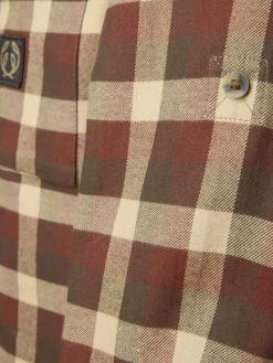 Chevalier Men's Heron Flannel Shirt Holly Green Checked