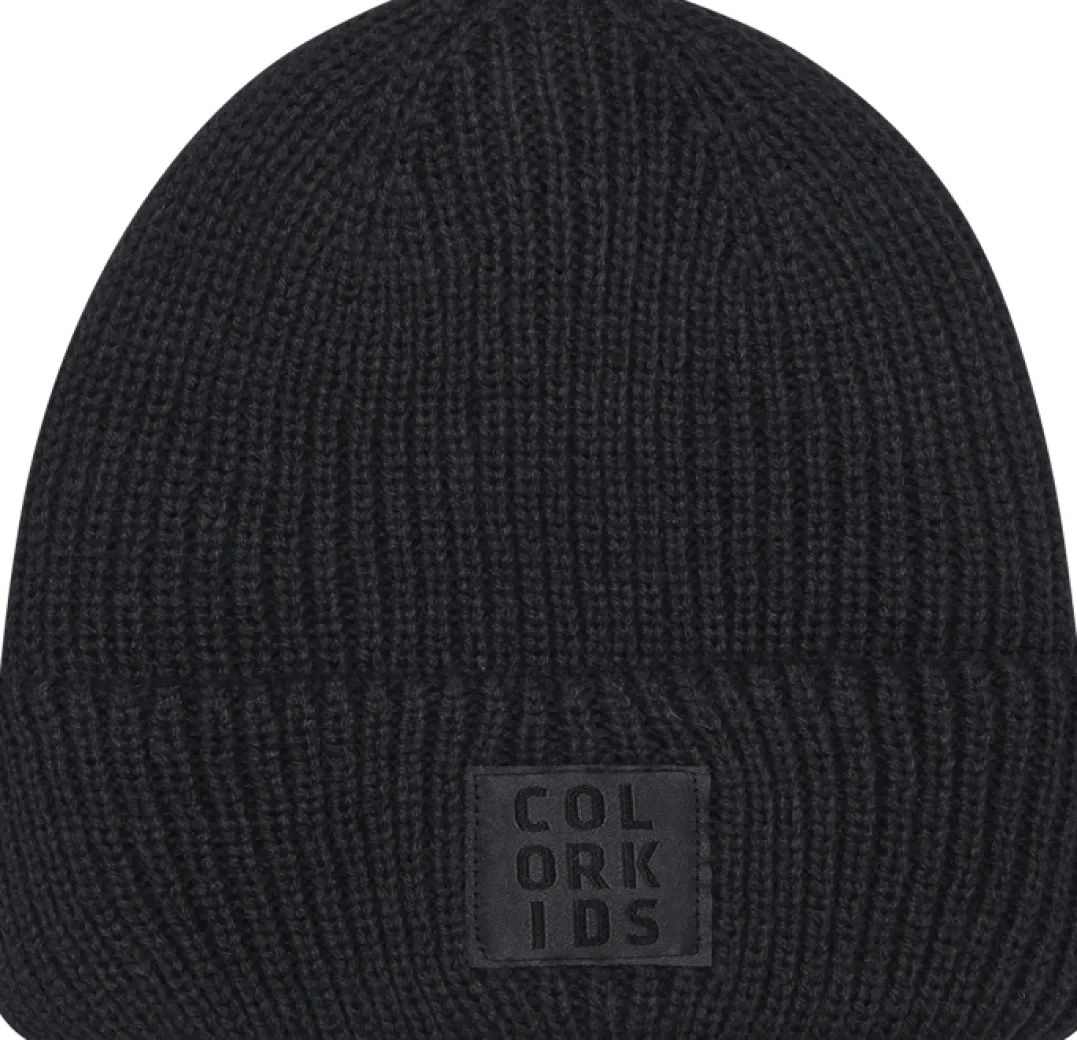 Color Kids Beanie W. Wool Phantom