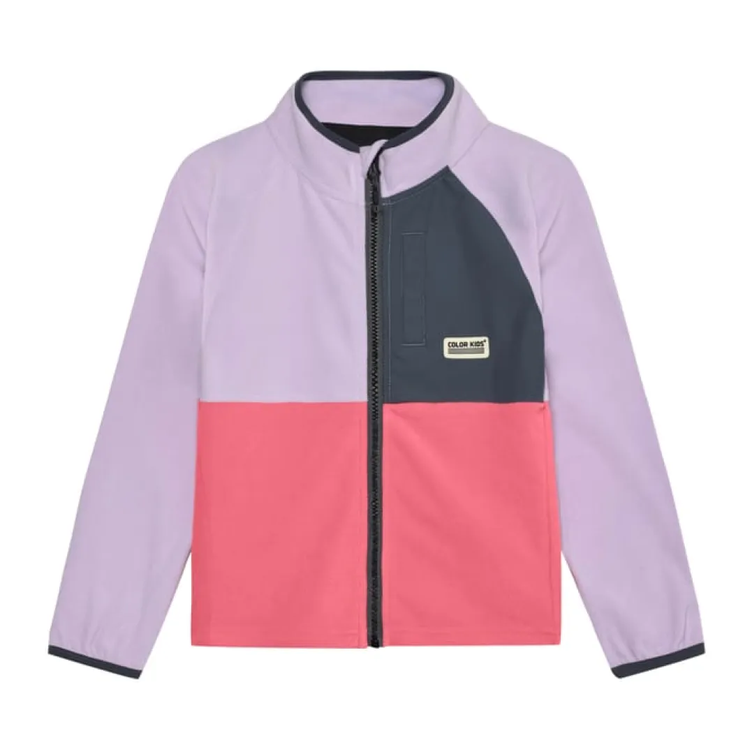 Color Kids Fleece Jacket Pink Lemonade