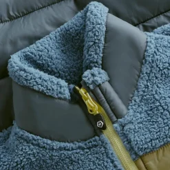 Color Kids Fleece Jacket W. Quilt Coronet Blue