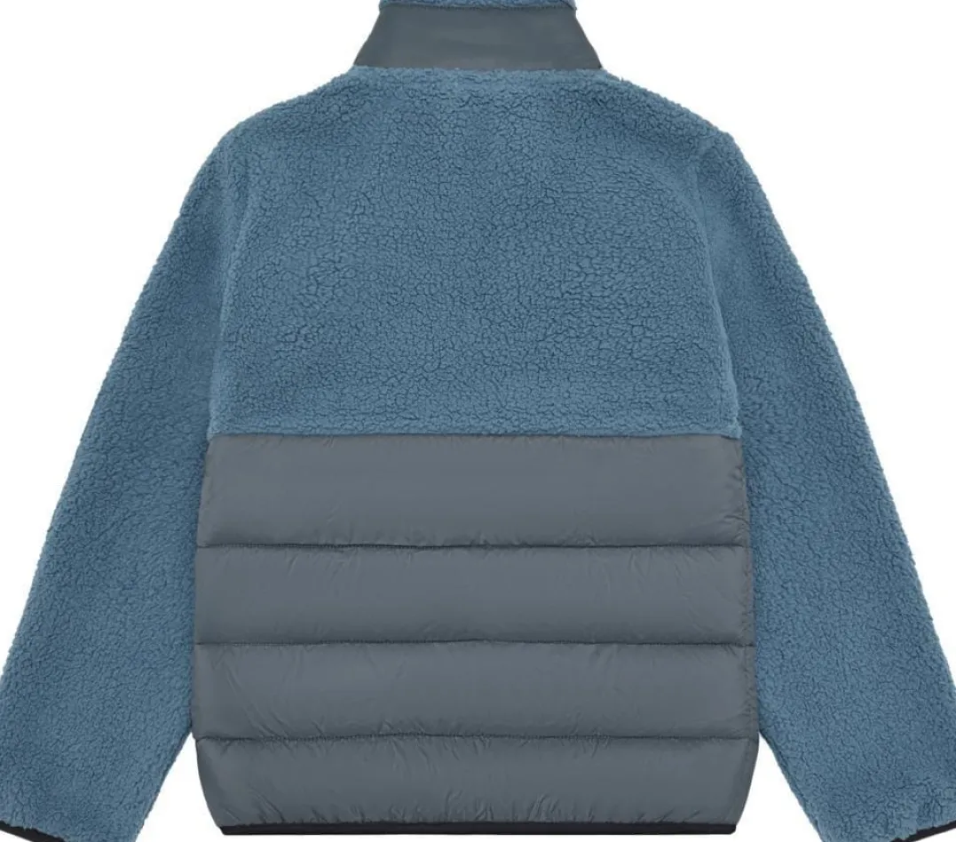 Color Kids Fleece Jacket W. Quilt Coronet Blue