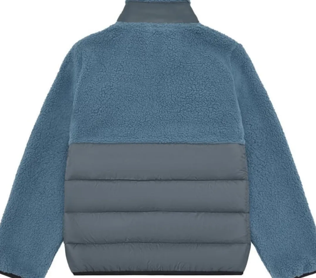 Color Kids Fleece Jacket W. Quilt Coronet Blue