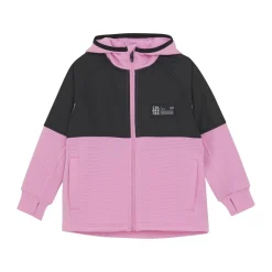 Color Kids Fleece Stretch Jacket W. Hood Orchid