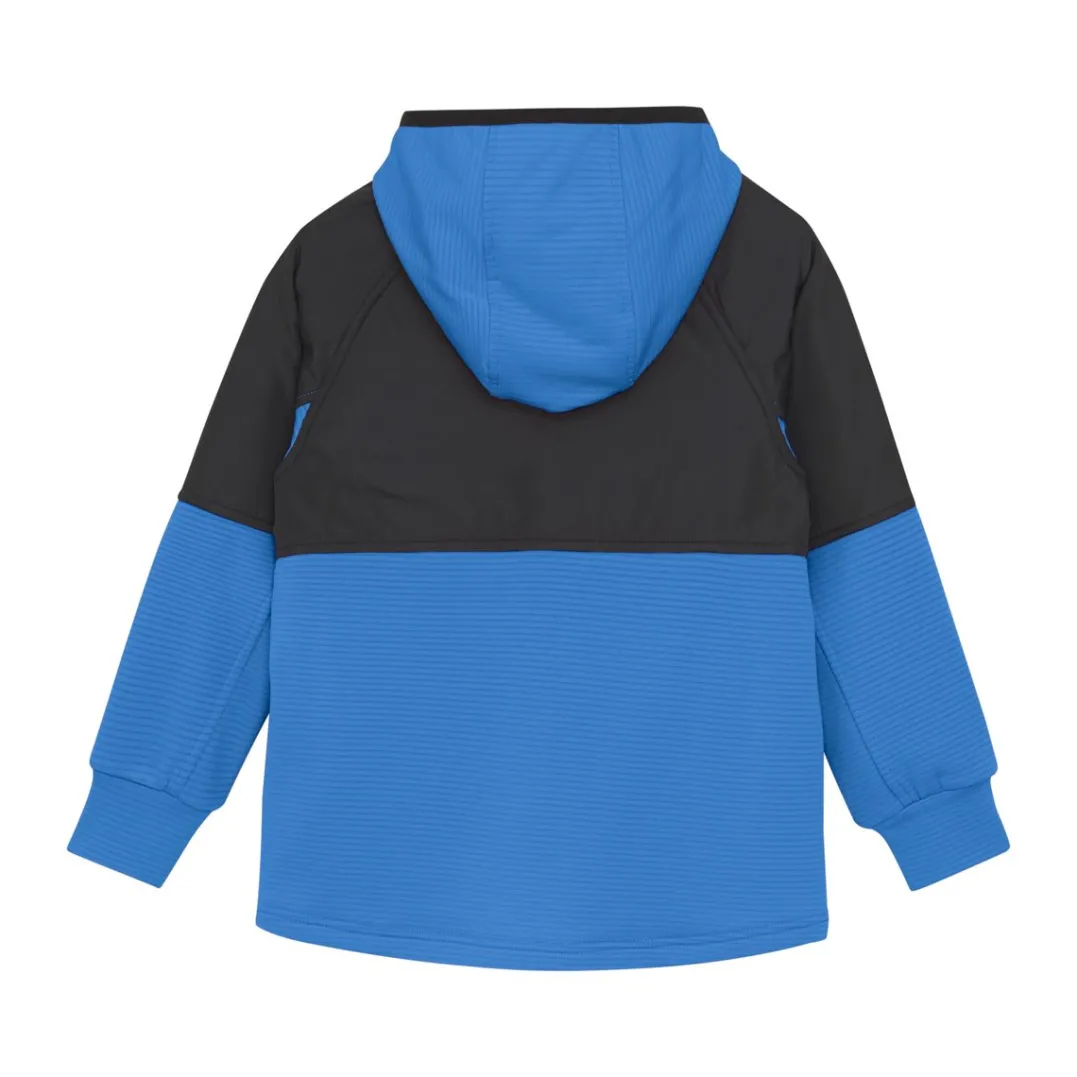 Color Kids Fleece Stretch Jacket W. Hood Campanula