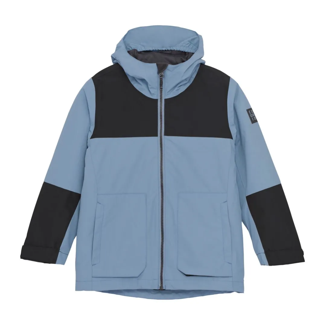 Color Kids Jr. Jacket - Colorblock Faded Denim