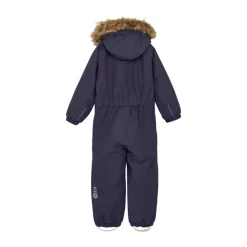 Color Kids Kids' Coverall With Fake Fur Graystone