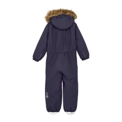 Color Kids Kids' Coverall With Fake Fur Graystone