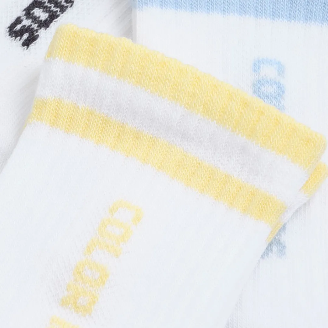 Color Kids Tennis Socks 3-Pack Cerulean