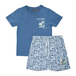 Color Kids T-Shirt & Shorts Set Coronet Blue