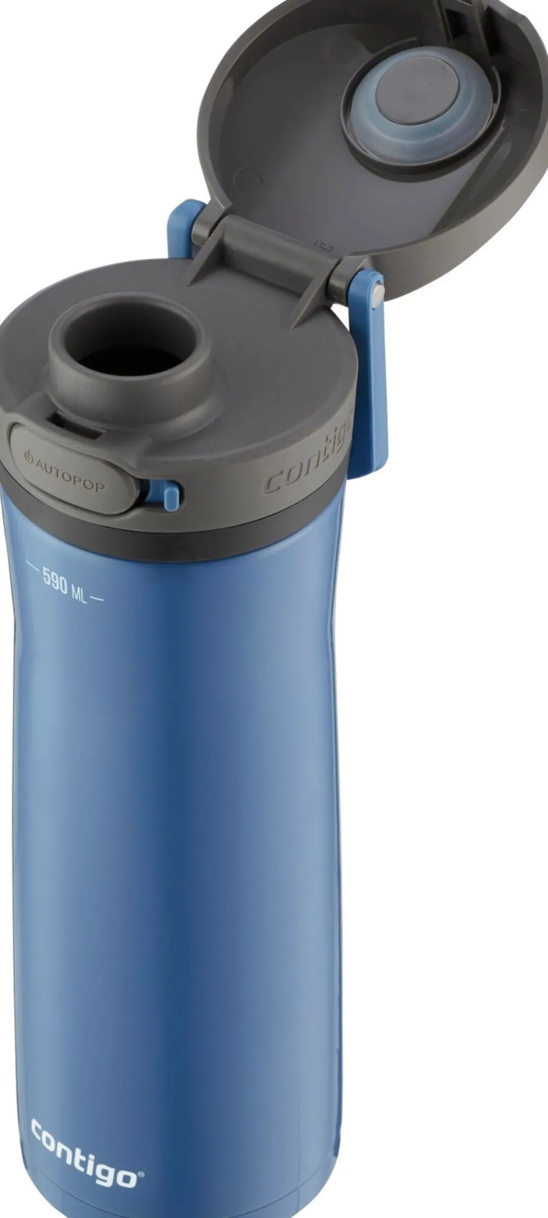 Contigo Jackson Chill Autopop Vacuum-Insulated Water Bottle 590 ml Blue Corn