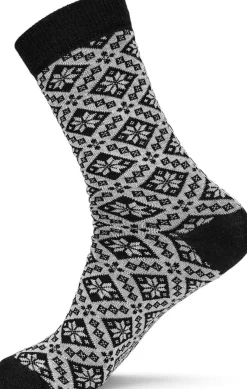 Dale of Norway Bjorøy Sock Black/Offwhite