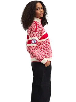 Dale of Norway Cortina 2026 Fem. Sweater Raspberry Offwhite