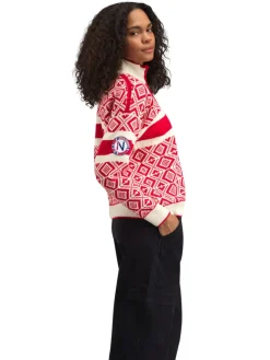 Dale of Norway Cortina 2026 Fem. Sweater Raspberry Offwhite