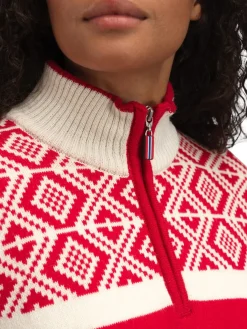 Dale of Norway Cortina 2026 Fem. Sweater Raspberry Offwhite