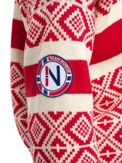 Dale of Norway Cortina 2026 Fem. Sweater Raspberry Offwhite