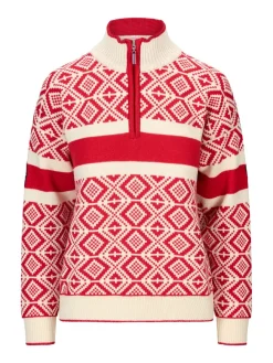 Dale of Norway Cortina 2026 Fem. Sweater Raspberry Offwhite