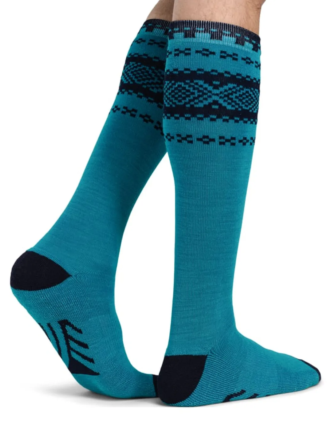 Dale of Norway Cortina Knee Sock Turquoise Navy