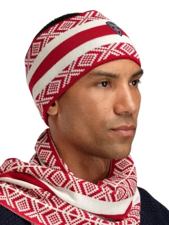 Dale of Norway Kvitegga Headband Raspberry Offwhite