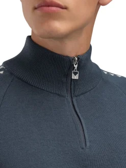 Dale of Norway Men's Geilo Sweater Steel Offwhite