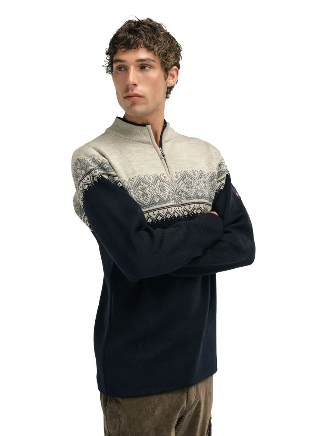 Dale of Norway Men's Moritz Sweater Black Sandstone