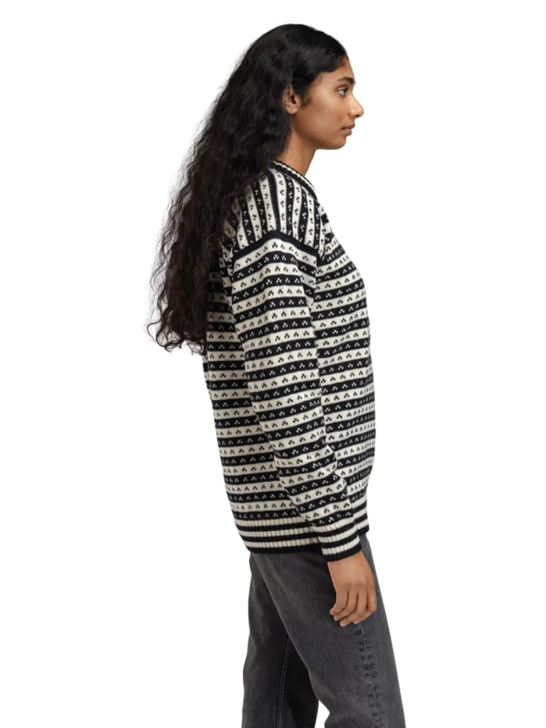 Dale of Norway Skipsleia Unisex Sweater Black Offwhite